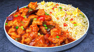 Chicken Manchurian with Fried Rice